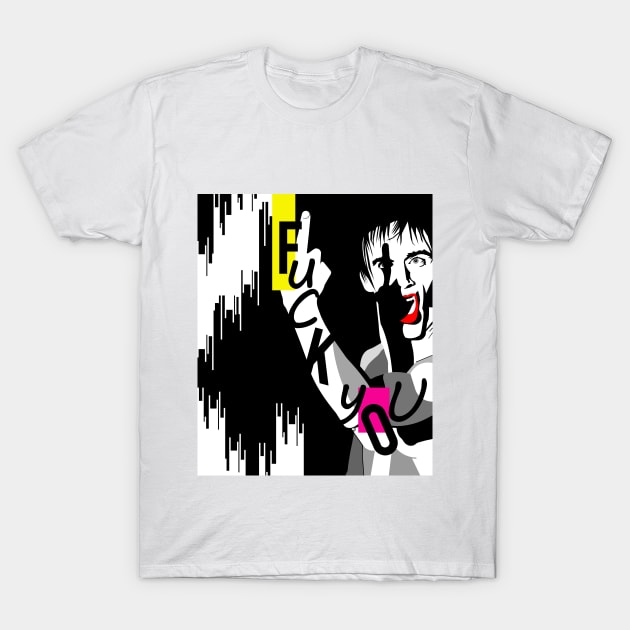 Iggy Fuck You Pop T-Shirt by SiSuSiSu